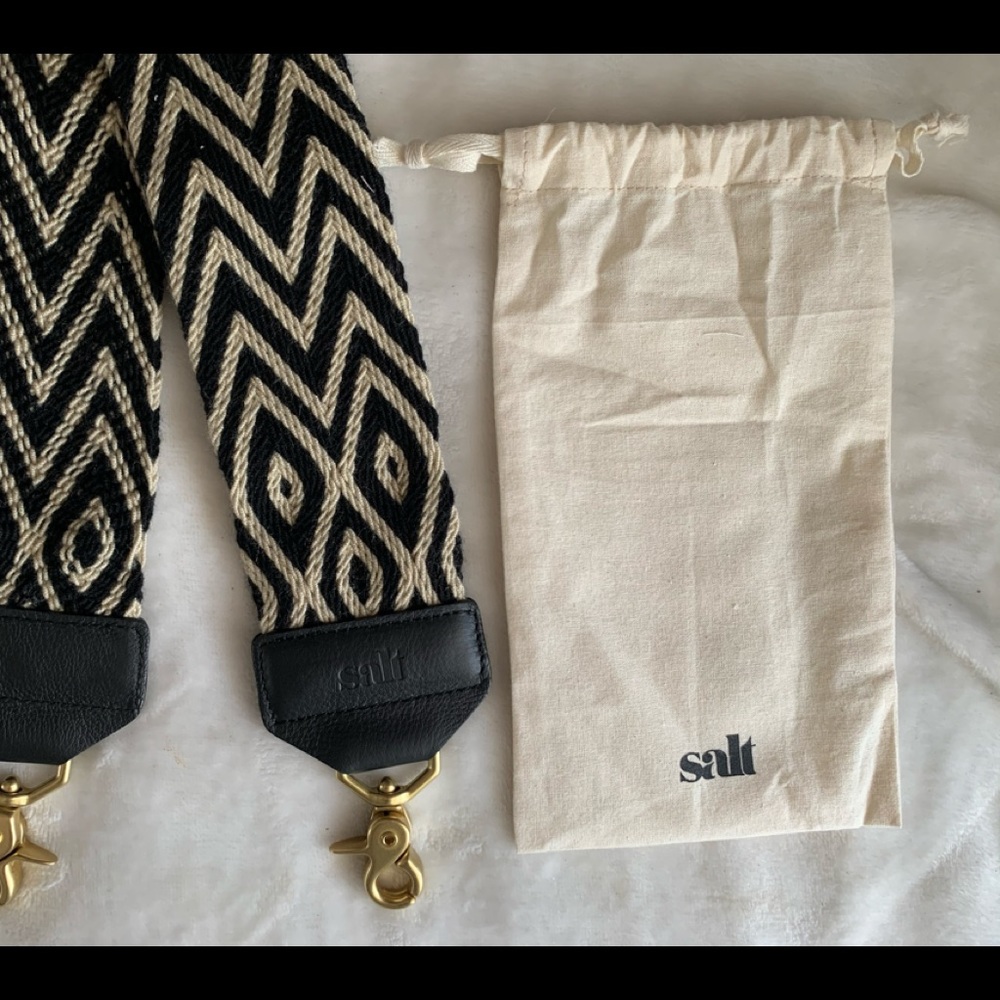 BRAND NEW SALT BLACK AND WHITE HANDBAG STRAP